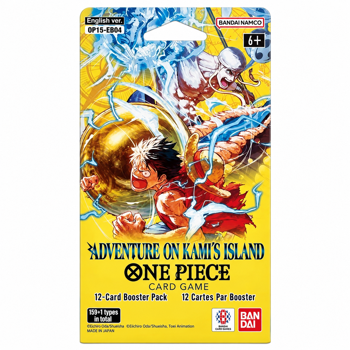 One Piece Card Game OP-15 sleeved booster pack, factory sealed