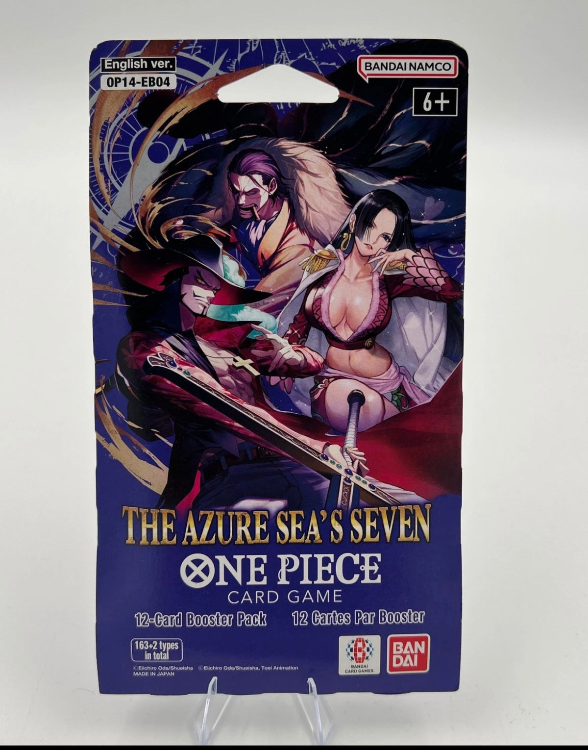 One Piece Card Game OP-14 The Azure Sea's Seven sleeved booster pack, factory sealed